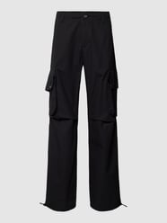 Cargohose mit Label-Details von EIGHTYFIVE Schwarz - 38