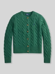 kardigan rozpinany w kroju regular fit z wełny z domieszką kaszmiru od Polo Ralph Lauren - 44
