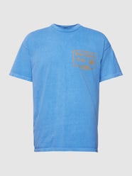 T-Shirt mit Motiv-Print Modell 'Peace' von BDG Urban Outfitters Blau - 6