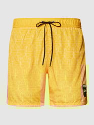 Badehose mit Logo  von Karl Lagerfeld Beachwear Gelb - 33