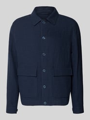 Regular Fit Hemdjacke aus Leinen-Baumwoll-Mix von bugatti - 4