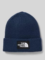 Beanie in gebreide look met logopatch, model 'Box' van The North Face - 12