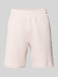 Relaxed Fit Sweatshorts mit Strukturmuster Modell 'Jovren' von PEGADOR - 28