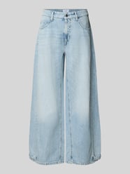Wide Fit Jeans mit Leinen-Anteil Modell 'Oaklyn' von CAMBIO - 34