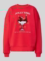 Sweatshirt met motiefstitching, model 'Evie' van LeGer by Lena Gercke - 3