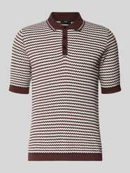 Slim Fit Poloshirt mit Knopfleiste Modell 'FLAVIEN' von CINQUE - 23
