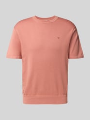 T-shirt z wyhaftowanym logo model ‘SUPIMA’ od CK Calvin Klein - 37