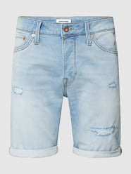 Jeansshorts mit Label-Patch Modell 'RICK' von Jack & Jones Blau - 9