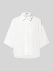 Relaxed fit linnen blouse met extra brede schouders van Drykorn - 2