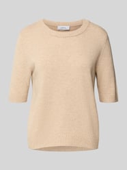 Strickpullover aus Woll-Mix mit 1/2-Arm von comma Beige - 20