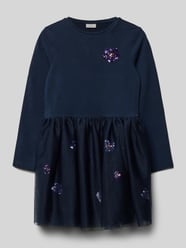 Regular Fit Langarmkleid mit Tüll und Pailletten von s.Oliver RED LABEL Blau - 13