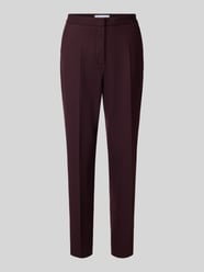 Regular fit stoffen broek met persplooien, model 'DORO' van Raffaello Rossi Bordeaux - 20