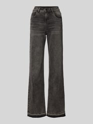 Straight leg jeans in 5-pocketmodel, model 'Lara' van Angels Grijs / zwart - 33