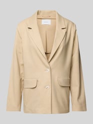 Blazer met reverskraag, model 'Jaomi' van OPUS Beige - 1
