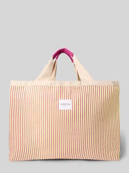 Torba plażowa z naszywką z logo model „Poplin” od Studio Noos - 22