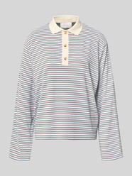 Relaxed Fit Poloshirt in langärmeligem Design von Neo Noir - 4