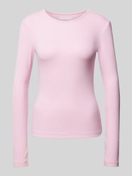 Essentials geribde longsleeve  van Review Roze - 17