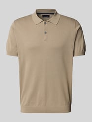 Poloshirt met labeldetail van Christian Berg Men Beige - 19