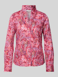 Overhemdblouse met opstaande kraag van Christian Berg Woman Fuchsia - 38