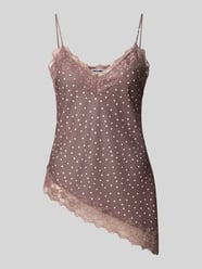 Top aus Satin mit Spitzenbesatz von REVIEW - 15