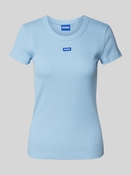 T-shirt z detalem z logo od Hugo Blue - 40