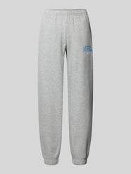 Sweatpants met labelprint van Review Grijs / zwart - 19