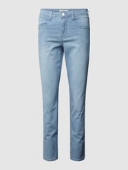 Skinny Fit Jeans mit Streifenmuster Modell 'STYLE SHAKIRA' von Brax Blau - 8