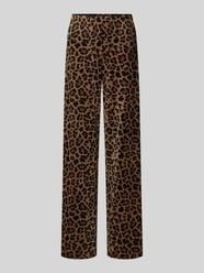 Regular Fit Stoffhose mit Allover-Animal-Print von Marc Cain - 15