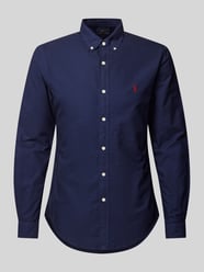 Slim Fit Freizeithemd mit Button-Down-Kragen Modell 'OXFORD' von Polo Ralph Lauren Blau - 17