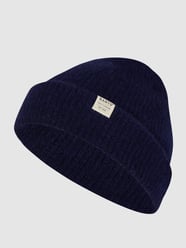 Beanie met alpaca, model 'Dex' van Barts Blauw - 31