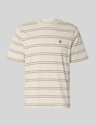 t-shirt met gestikt logo van Calvin Klein Jeans Beige - 25