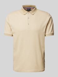 Poloshirt mit kurzer Knopfleiste von HECHTER PARIS Beige - 18