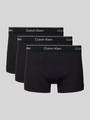 Trunks mit Label-Bund im 3er-Pack von Calvin Klein Underwear Schwarz - 17