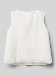 Regular fit blousetop met kant van Weise - 3
