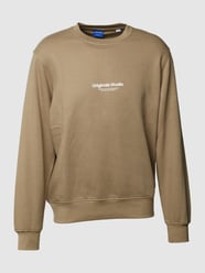 Sweatshirt mit Label-Print Modell 'VESTERBRO' von Jack & Jones Beige - 21