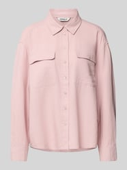 Oversized Hemdbluse aus Leinen-Mix Modell 'CARO' von Only Pink - 22
