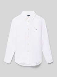 Regular fit vrijetijdsoverhemd van puur linnen van Polo Ralph Lauren Kids - 2
