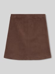 Spódnica mini o linii a z imitacji weluru od Tom Tailor Denim - 41