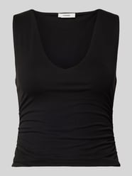 Top na ramiączkach o kroju slim fit z marszczeniami i dekoltem w serek model 'MY' od Topshop - 48