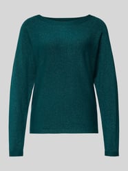 Gebreide pullover van viscosemix met boothals van comma - 18