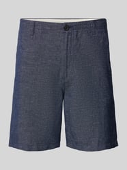 Regular Fit Shorts mit Webmuster von SELECTED HOMME Blau - 35