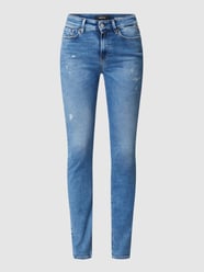 Skinny fit high waist jeans met stretch, model 'Luzien' van Replay Blauw - 41