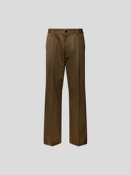 Bundfaltenhose aus Schurwolle von Marni Braun - 36