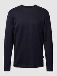 Longsleeve mit geripptem Rundhalsausschnitt von Windsor Blau - 28