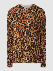 Pullover mit Leopardenmuster  von Emily Van den Bergh Braun - 5