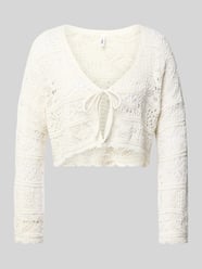 Cropped Strickjacke aus Baumwoll-Mix Modell 'BEACH LIFE' von ONLY - 25
