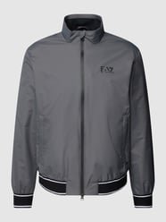 Blouson mit Stehkragen und Zweiwege-Reißverschluss von EA7 Emporio Armani Silber - 35