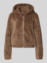 Regular Fit Teddyjacke mit Kapuze Modell 'NEWANNA' von ONLY Beige - 35