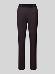 Slim fit stoffen broek met persplooien, model 'Lilyth' van Raphaela By Brax Bordeaux - 15