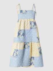 Midi-jurk van biologisch katoen, model 'Dalia'  van EDITED Blauw / turquoise - 47